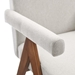 Lyra Fabric Dining Room Chair - Set of 2 - Ivory Fabric - MOD9690
