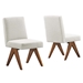 Lyra Boucle Fabric Dining Room Side Chair - Set of 2 - Ivory - MOD9691