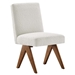 Lyra Boucle Fabric Dining Room Side Chair - Set of 2 - Ivory - MOD9691