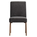 Lyra Fabric Dining Room Side Chair - Set of 2 - Dark Gray Fabric - MOD9693