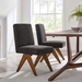 Lyra Fabric Dining Room Side Chair - Set of 2 - Dark Gray Fabric - MOD9693