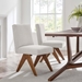 Lyra Fabric Dining Room Side Chair - Set of 2 - Ivory Fabric - MOD9697