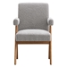 Lyra Boucle Fabric Dining Room Chair - Set of 2 - Light Gray - MOD9710