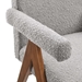 Lyra Boucle Fabric Dining Room Chair - Set of 2 - Light Gray - MOD9710