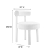 Toulouse Performance Velvet Dining Chair - Set of 2 - White - MOD9724