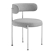 Albie Fabric Dining Chairs - Set of 2 - Gray Silver - MOD9973