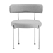 Albie Fabric Dining Chairs - Set of 2 - Gray Silver - MOD9973