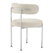 Albie Fabric Dining Chairs - Set of 2 - Beige Silver - MOD9976