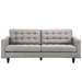 Empress Upholstered Fabric Sofa - Light Gray - MOD1020