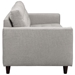 Empress Upholstered Fabric Sofa - Light Gray - MOD1020