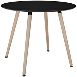 Track Round Dining Table - Black 