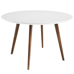 Platter Round Dining Table - White 