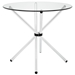 Baton Round Dining Table - Clear - MOD1069