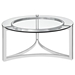 Signet Stainless Steel Coffee Table - Silver - MOD1077