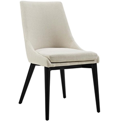 Viscount Fabric Dining Chair - Beige 