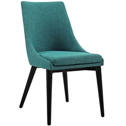 Viscount Fabric Dining Chair - Teal 
