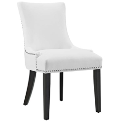 Marquis Faux Leather Dining Chair - White 
