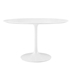 Lippa 47" Round Wood Top Dining Table - White