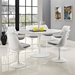 Lippa 60" Oval Wood Top Dining Table - White - MOD1160