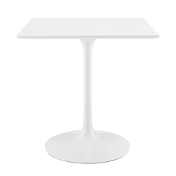 Lippa 28" Square Wood Top Dining Table - White 