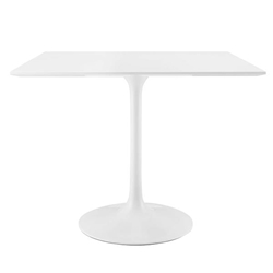 Lippa 36" Square Wood Top Dining Table - White 