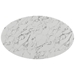 Lippa 60" Oval Artificial Marble Dining Table - White - MOD1172