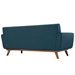 Engage Upholstered Fabric Loveseat - Azure - MOD1232
