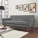 Engage Upholstered Fabric Loveseat - Expectation Gray - MOD1237