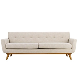Engage Upholstered Fabric Sofa - Beige 