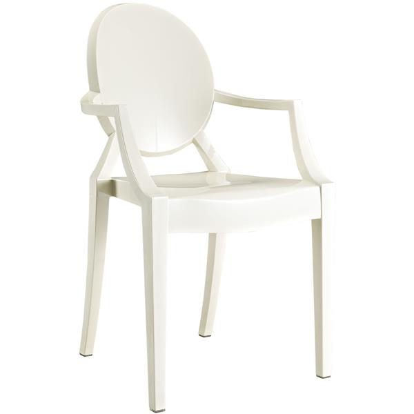 Casper Dining Armchair - White 
