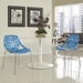 Stencil Dining Side Chair Plastic Set of 2 - Blue - MOD1359