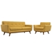Engage Armchair and Loveseat Set of 2 - Citrus - MOD1409