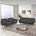 Engage Armchairs and Loveseat Set of 3 - Gray - MOD1417