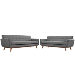 Engage Loveseat and Sofa Set of 2 - Expectation Gray 