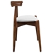 Stalwart Dining Side Chairs Set of 2 - Dark Walnut White - MOD1453