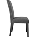 Parcel Dining Upholstered Fabric Side Chair - Gray - MOD1463