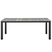 Maine 80" Outdoor Patio Dining Table - Brown Gray - MOD1537
