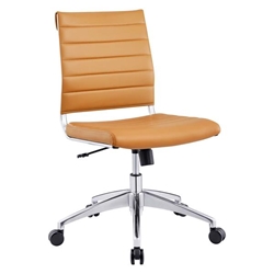 Jive Armless Mid Back Office Chair - Tan 