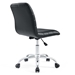 Ripple Armless Mid Back Vinyl Office Chair - Black - MOD1570