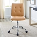 Prim Armless Mid Back Office Chair - Tan - MOD1583