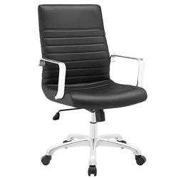 Finesse Mid Back Office Chair - Black 