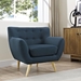 Remark Upholstered Fabric Armchair - Azure - MOD1661