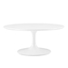 Lippa 36" Round Wood Coffee Table - White - MOD1682