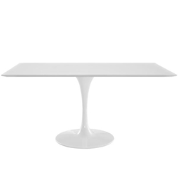 Lippa 60" Rectangle Wood Dining Table - White 