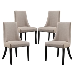 Reverie Dining Side Chair Set of 4 - Beige 