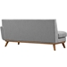 Engage Right-Arm Upholstered Fabric Loveseat - Expectation Gray - MOD1879