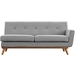 Engage Right-Arm Upholstered Fabric Loveseat - Expectation Gray - MOD1879
