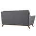 Beguile Upholstered Fabric Loveseat - Gray - MOD1915