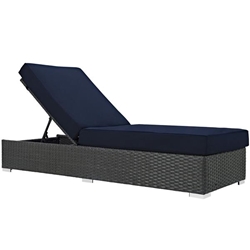 Sojourn Outdoor Patio Sunbrella® Chaise Lounge - Canvas Navy 