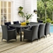 Sojourn 82" Outdoor Patio Dining Table - Chocolate - MOD2198